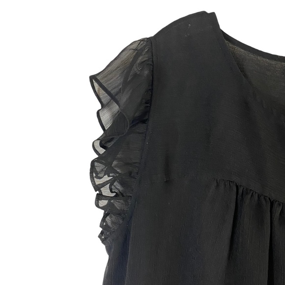 CeCe Flowy Black Top Women Size 1X - Picture 2 of 8